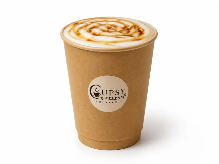 The Velvet Date Latte served at Cupsy Coffee in Dora, Lebanon